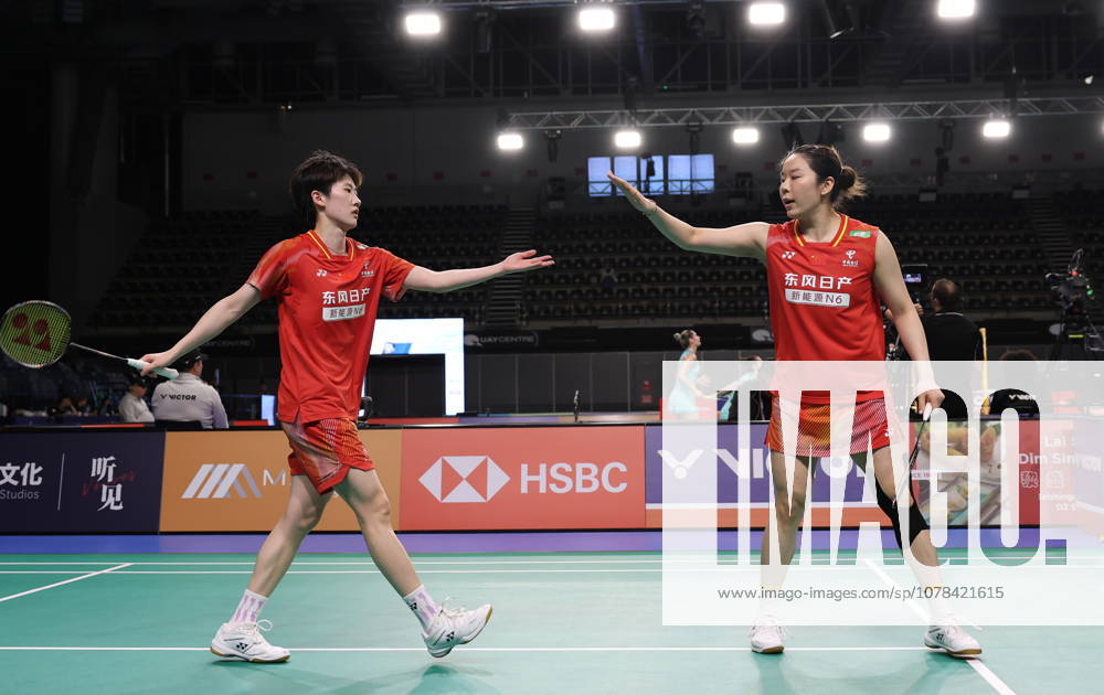 (260612) -- SYDNEY, June 12, 2026 -- Jia Yifan (R) Zhang Shuxian celebrate during the women s doubles quarterfinal match between Jia Yifan Zhang Shuxian of China and Hsu Ya Ching Sung Yu-Hsuan of Chinese Taipei at the Australian Badminton Open 2026 in Sydney, Australia, June 12, 2026. ) (SP)AUSTRALIA-SYDNEY-BADMINTON-AUSTRALIAN OPEN-WOMEN S DOUBLES GongxBing