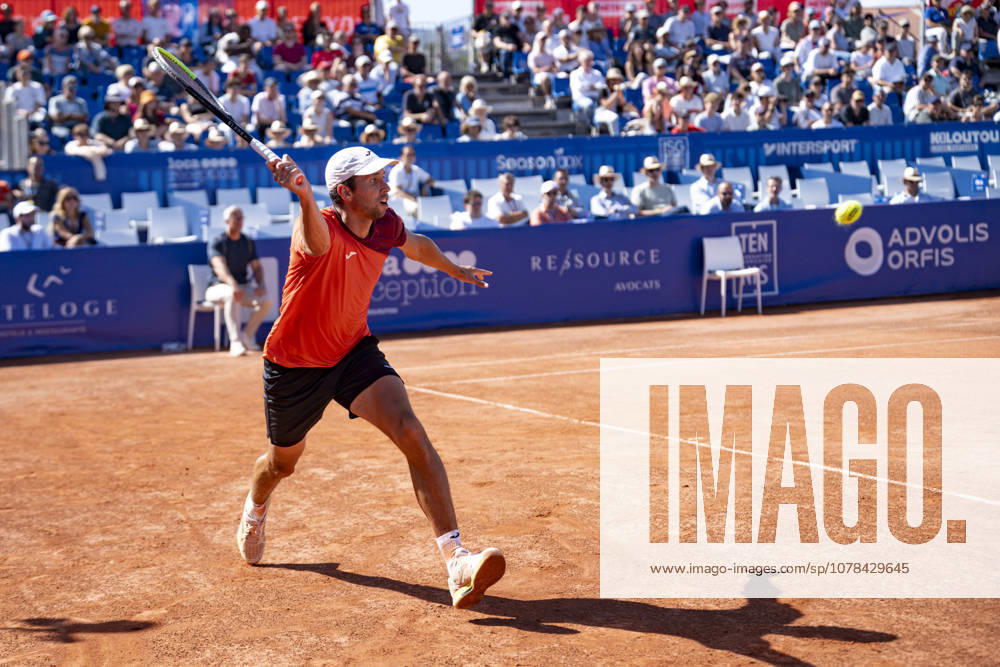 TENNIS : Open Sopra Steria - Lyon Villeurbanne 12 06 2026 Le colombien Daniel Elahi GALAN affronte le belge Kimmer COPPEJANS en 1 4 de finale du tournoi de tennis ATP, Tennis Herren Challenger Tour, Open Sopra Steria à Lyon-Villeurbanne, le 12 06 2026. Photo Sandrine Thesillat PsNewZ