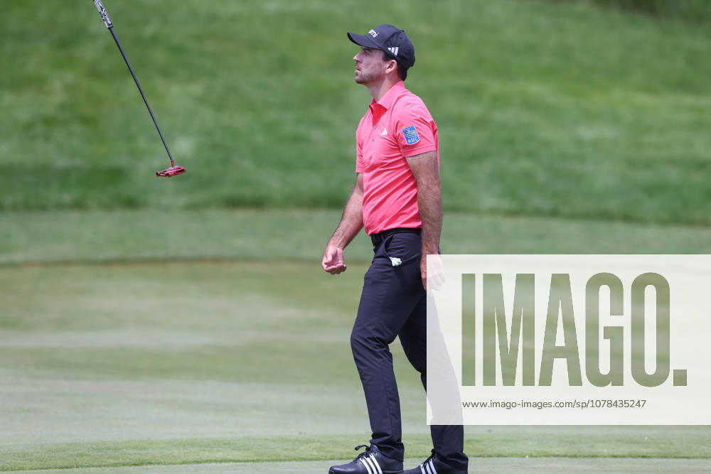 Nick Taylor of Canada reacts after missing a putt on the last hole of his second round during the RBC Canadian Open held at TPC Toronto at Osprey Valley in Caledon Ontario, Canada. CSM Caledon Canada - ZUMAc04_ 20260612_zma_c04_022