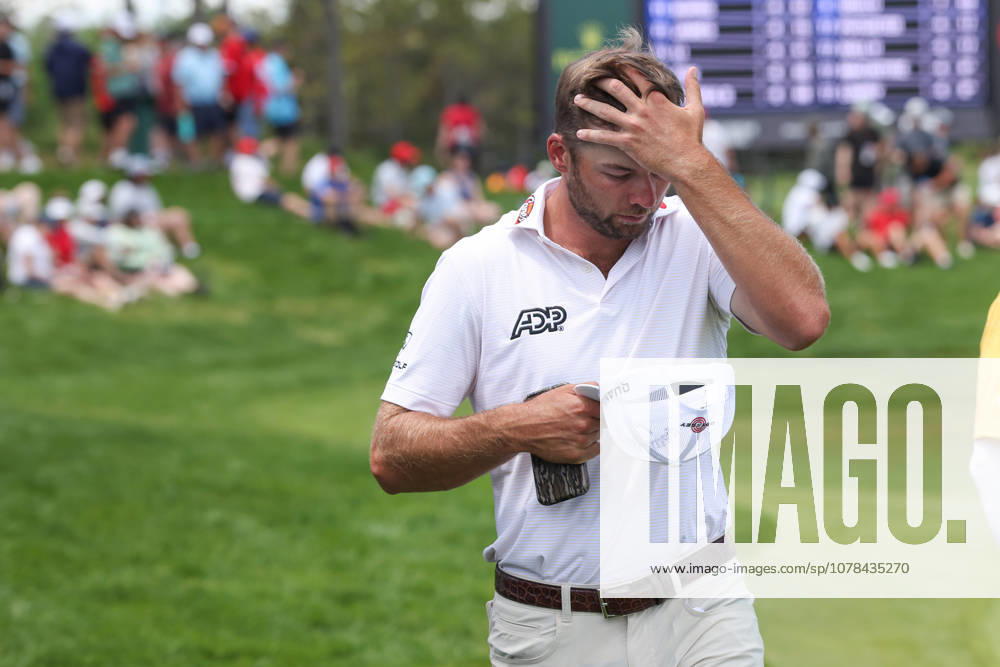 Sam Burns of United States finishes the second round of the RBC Canadian Open held at TPC Toronto at Osprey Valley in Caledon Ontario, Canada. CSM Caledon Canada - ZUMAc04_ 20260612_zma_c04_024