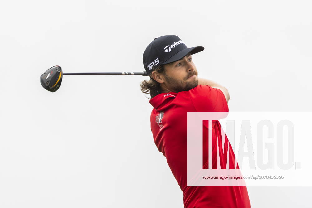 Matthew Anderson, of Mississauga, Ont., tees off on the first hole during the second round of the RBC Canadian Open in Caledon, Ont., on Friday, June 12, 2026. Canada News - June 12, 2026 - ZUMAc35_ 20260612_zaf_c35_090