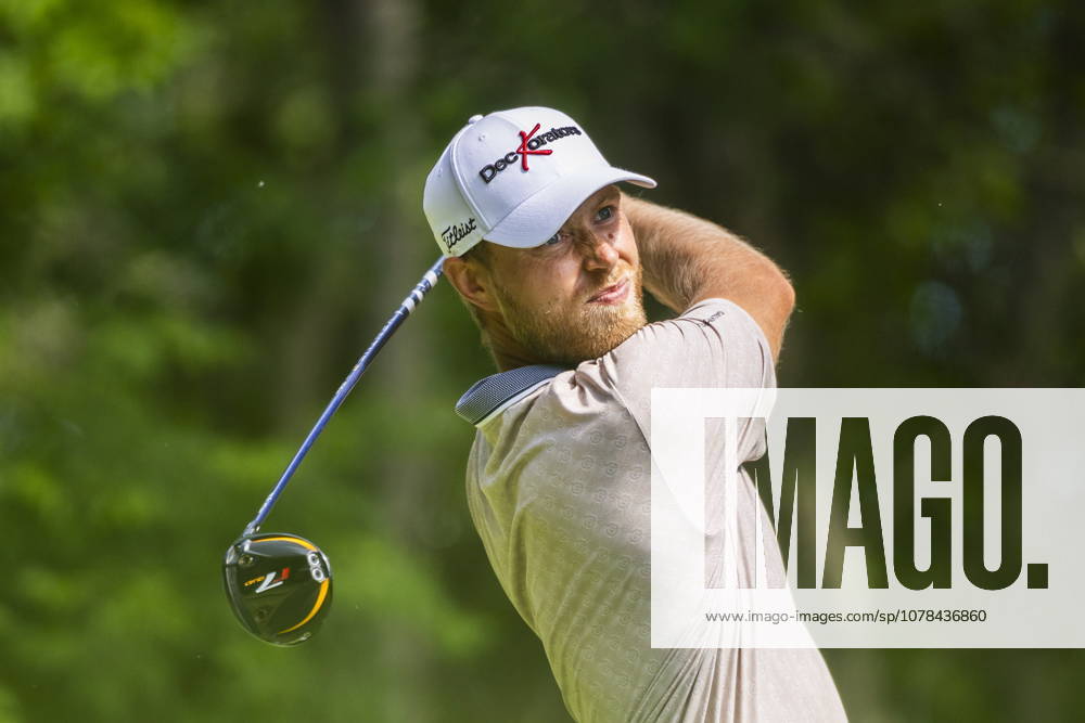 SwedenöÄÃ s Jesper Svensson tees off on the eighth hole during the second round of the RBC Canadian Open in Caledon, Ont., on Friday, June 12, 2026. Canada News - June 12, 2026 - ZUMAc35_ 20260612_zaf_c35_110