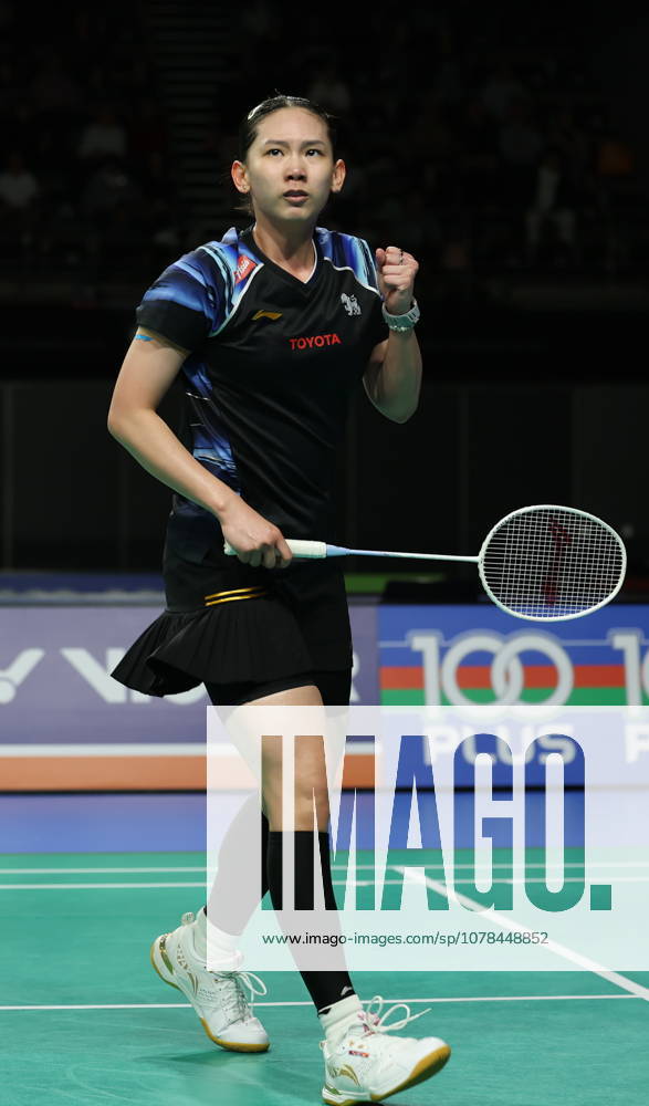 (260613) -- SYDNEY, June 13, 2026 -- Chochuwong Pornpawee celebrates a score during the women s singles semifinal match between Okuhara Nozomi of Japan and Pornpawee Chochuwong of Thailand at the Australian Badminton Open 2026 in Sydney, Australia, June 13, 2026. ) (SP)AUSTRALIA-SYDNEY-BADMINTON-AUSTRALIAN OPEN-WOMEN S SINGLES GongxBing