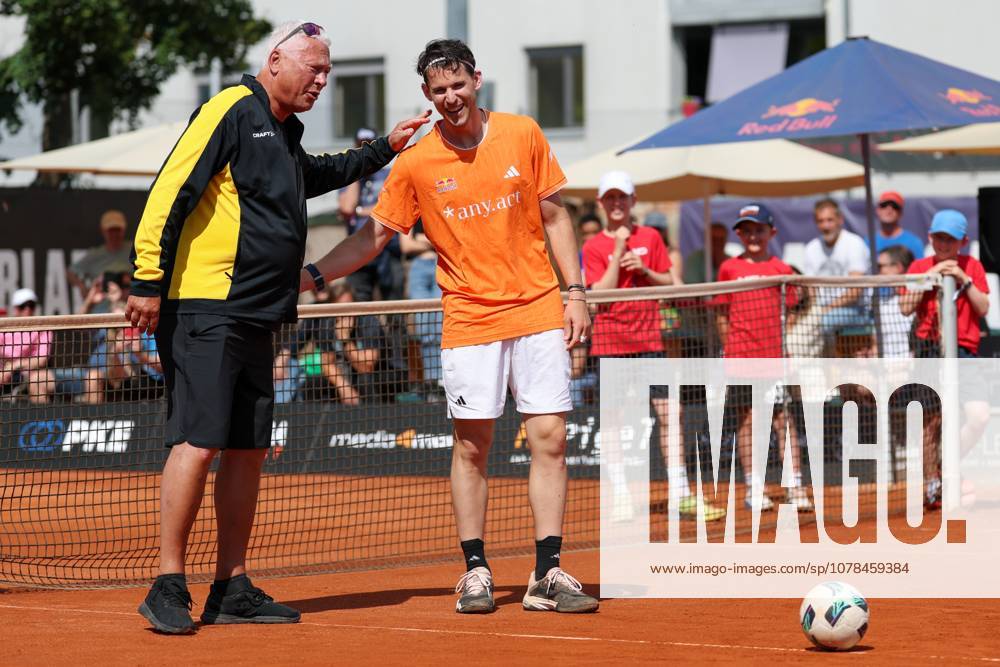 13.June. 2026 – TENNIS – Vienna Tennis Association (WTV) Final Four Toni Polster and Dominic Thiem (AUT) Talk About the World Cup VIENNA Better Tennis Center Alt Erlaa ,Vienna Vienna Better Tennis Center Alt Erlaa AUSTRIA