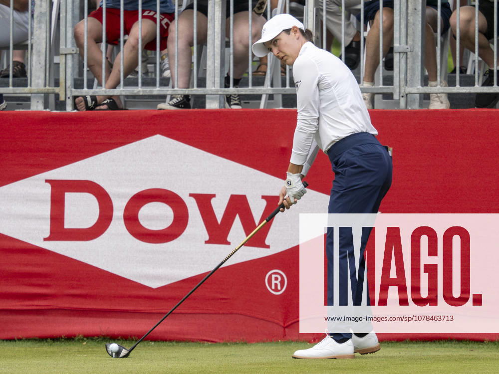 MIDLAND, MI - JUNE 13: Lindy Duncan tees off the first tee box during round three of the LPGA, Golf Damen Dow Championship on June 13, 2026, at Midland Country Club in Midland, Michigan. (Photo by Joseph Weiser Icon Sportswire) GOLF: JUN 13 LPGA Dow Championship Icon2606130093