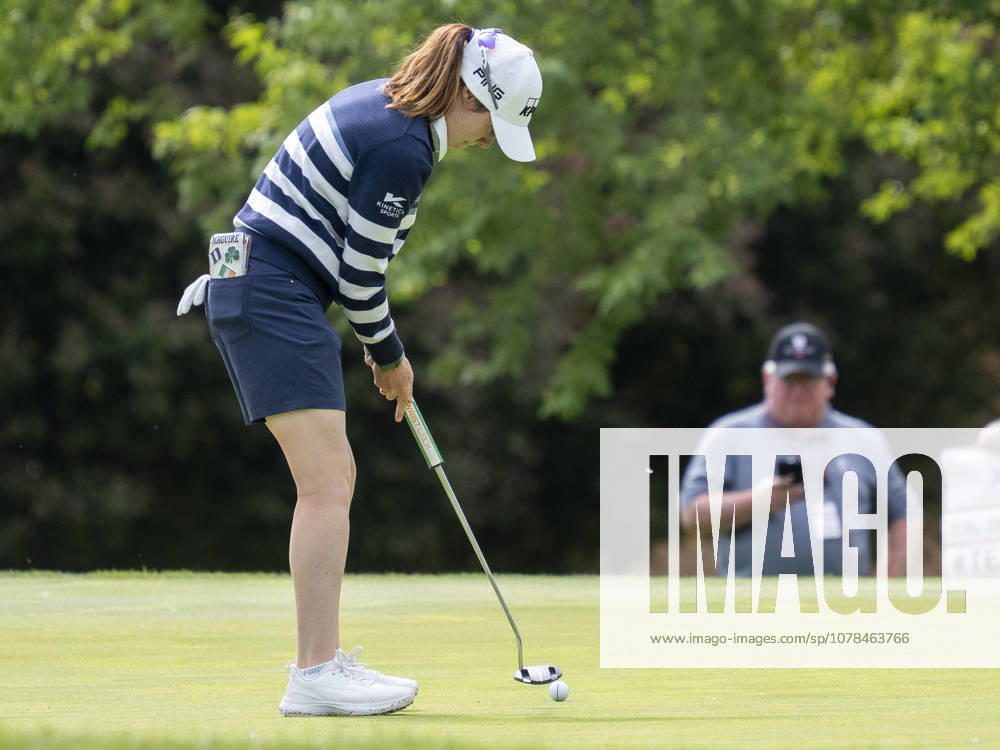 MIDLAND, MI - JUNE 13: Leona Maguire putts the ball during round three of the LPGA, Golf Damen Dow Championship on June 13, 2026, at Midland Country Club in Midland, Michigan. (Photo by Joseph Weiser Icon Sportswire) GOLF: JUN 13 LPGA Dow Championship Icon2606130173