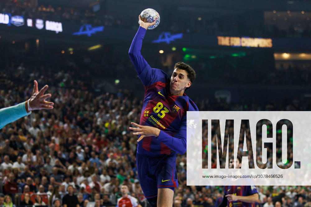 Ian BARRUFET FC Barcelona Barca, 83 scores a goal, action, goal throw GER, Aalborg Handbold vs FC Barcelona, handball, TruckScout24 EHF FINAL4 2026, semi-final, match time 2025 2026, 13 06 2026, GER, Aalborg Handbold vs FC Barcelona, handball, TruckScout24 EHF FINAL4 2026, semi-final, match time 2025 2026, 13 06 2026, Cologne
