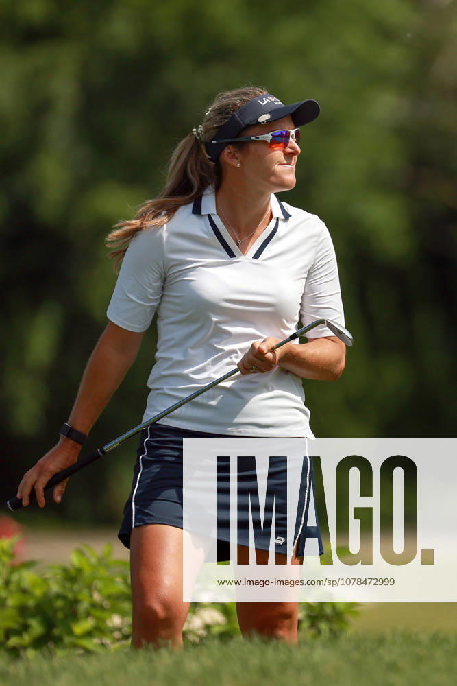 Dow Championship Midland, MI - JUNE 13: Celine Herbin of France chips to the 3rd green during the third round of the Dow Championship at Midland Country Club on June 13, 2026 in Midland, Michigan. Midland Michigan United States