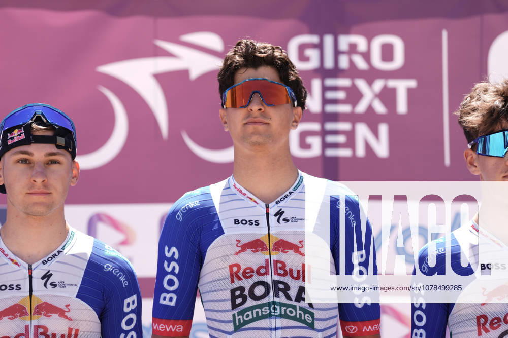 Italy s Davide Donati of Red Bull - Bora - Hansgrohe Rookies during Stage 1 of the Giro Next Generation from Reggio Calabria to Vibo Valentia Italy, Saturday June 14, 2026(Photo Massimo Paolone LaPresse)