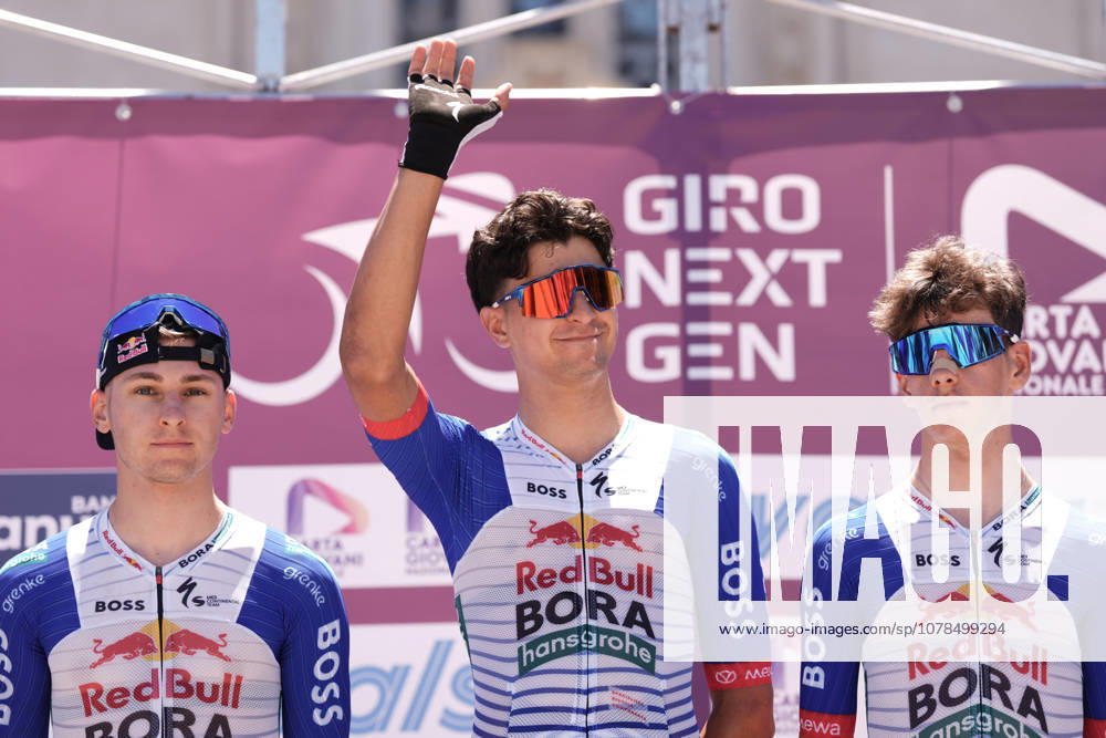Italy s Davide Donati of Red Bull - Bora - Hansgrohe Rookies during Stage 1 of the Giro Next Generation from Reggio Calabria to Vibo Valentia Italy, Saturday June 14, 2026(Photo Massimo Paolone LaPresse)