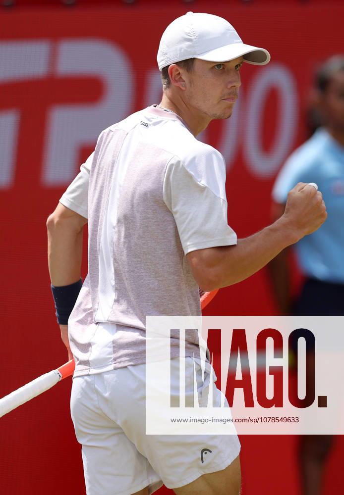 Harry Wendelken of GB celebrates HSBC Queen s Club Championships, Day Ten, Tennis, Queen s Club, West Kensington, London, UK - 15 Jun 2026London Queen s Club United Kingdom