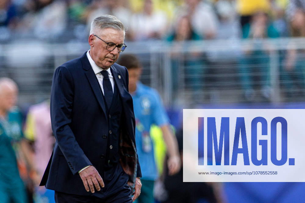 Coach Carlo Ancelotti of Brazil seen during FIFA World Cup, WM, Weltmeisterschaft, Fussball 2026 football match between Brazil and Marocco at Meadowlands Stadium (East Rutherford). Final score; Brazil 1:1 Marocco. New York United States - ZUMAs197 20260614_aaa_s197_509