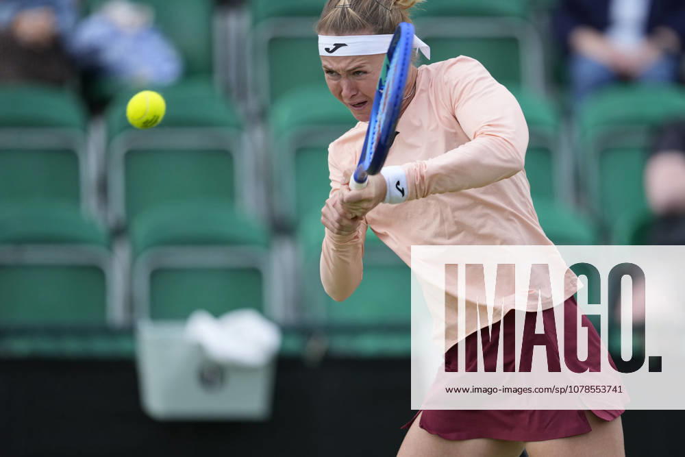 Lexus Nottingham Open - Day One Marie Bouzkova of the Czech Republic competes during her Round of 32 match at the 2026 Lexus Nottingham Open Women s tennis tournament at the Nottingham Tennis Centre in Nottingham, England, on June 15, 2026. Nottingham United Kingdom
