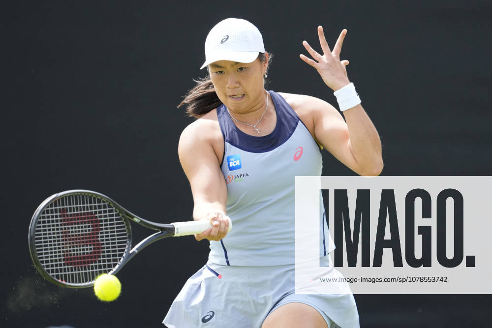 Lexus Nottingham Open - Day One Janice Tjen of Indonesia competes during her Round of 32 match at the 2026 Lexus Nottingham Open Women s tennis tournament at the Nottingham Tennis Centre in Nottingham, England, on June 15, 2026. Nottingham United Kingdom