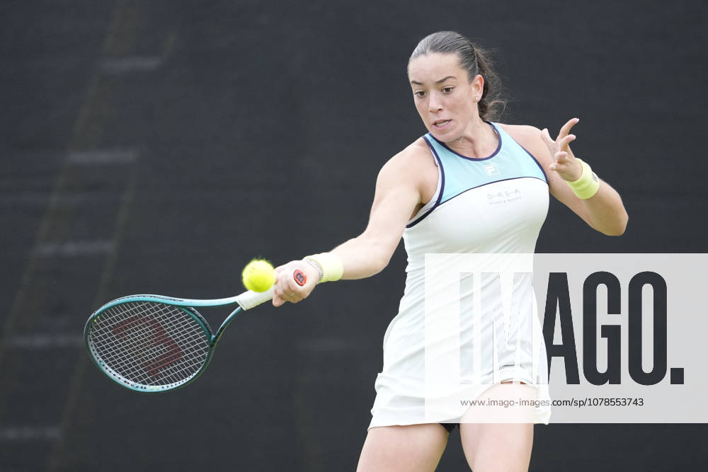 Lexus Nottingham Open - Day One Tereza Valentova of the Czech Republic competes during her Round of 32 match at the 2026 Lexus Nottingham Open Women s tennis tournament at the Nottingham Tennis Centre in Nottingham, England, on June 15, 2026. Nottingham United Kingdom