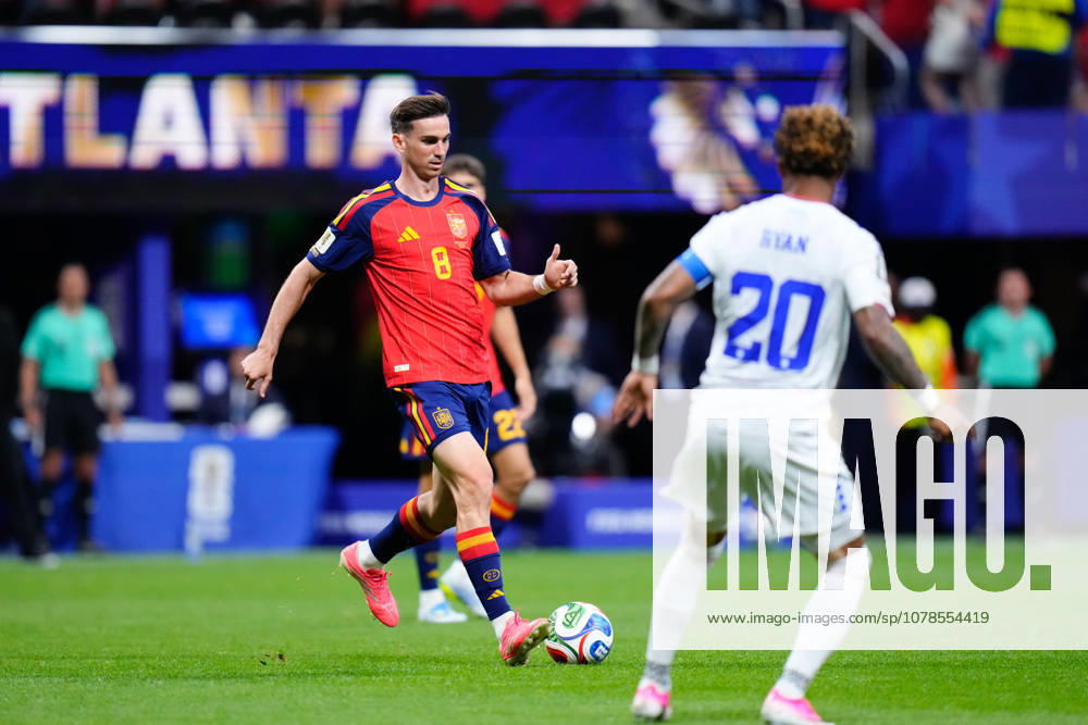 Spain v Cape Verde - FIFA World Cup, WM, Weltmeisterschaft, Fussball 2026 - Group H ATLANTA, UNITED STATES - JUNE 15: Fabian Ruiz (8) of Spain plays the ball during the 2026 FIFA World Cup First Stage Group H match between Spain and Cape Verde at Mercedes-Benz Stadium (Atlanta Stadium) in Atlanta, Georgia, United States on June 15, 2026. Jose Hernandez Anadolu Georgia United States. Editorial use only. Please get in touch for any other usage.