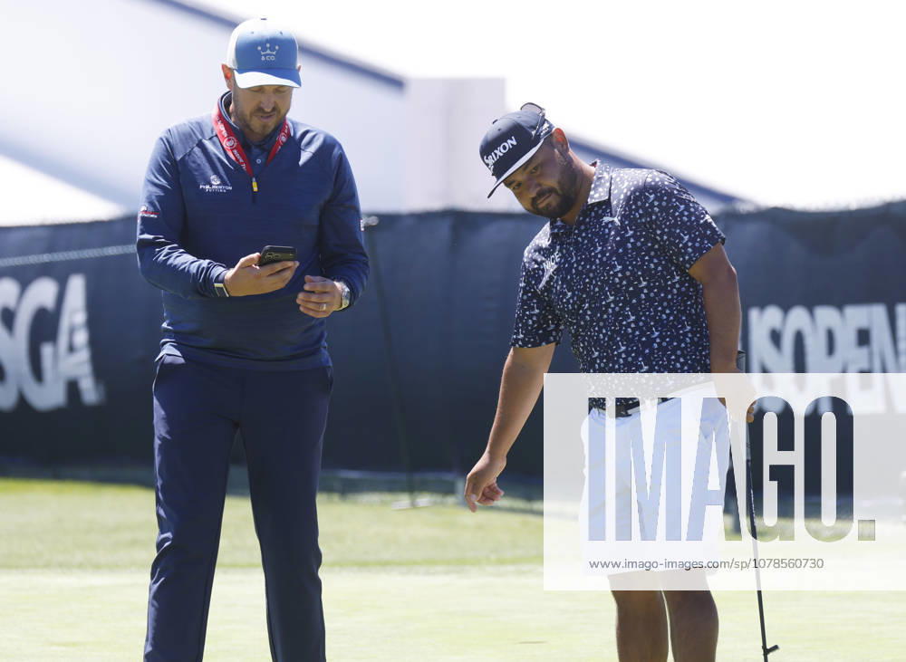 JJ Spaun practices putting on the Monday before the 126th U.S. Open Golf Championship at Shinnecock Hills Golf Club on Monday, June 15, 2026 in Southampton, New York. NYP20260615324 JOHNxANGELILLO