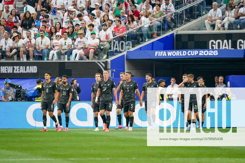 USA Soccer 2026 FIFA World Cup Group Stage Group G Iran vs. New Zealand SoFi Stadium Inglewood, Los Angeles County, California Goal and celebration of the 1-0 score by Elijah Just New Zealand 11 Joy, emotion, celebration,detected_source_language