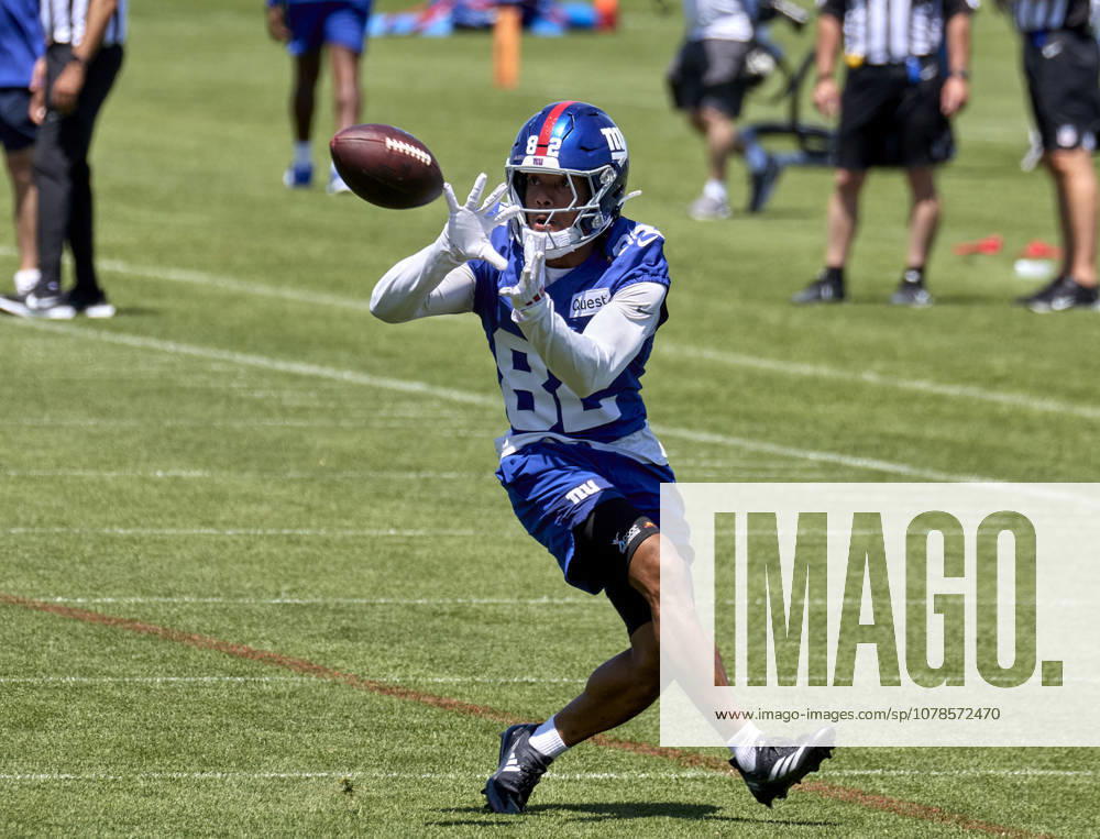 New York Giants wide receiver Calvin Austin lll (82) during minicamp held at the Quest Diagnostics Training Center in East Rutherford, New Jersey. CSM East Rutherford United States - ZUMAc04_ 20260616_zma_c04_003