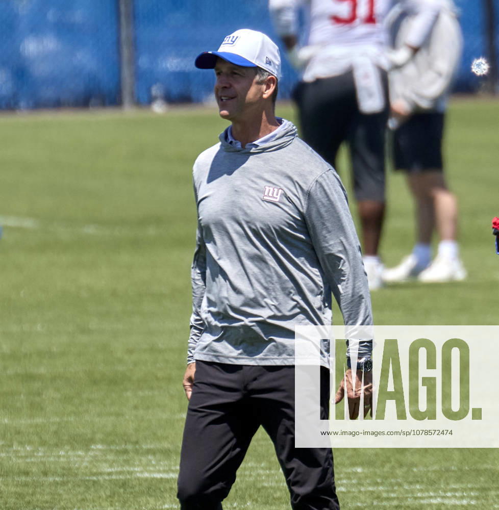 New York Giants head coach John Harbaugh during minicamp held at the Quest Diagnostics Training Center in East Rutherford, New Jersey. CSM East Rutherford United States - ZUMAc04_ 20260616_zma_c04_005