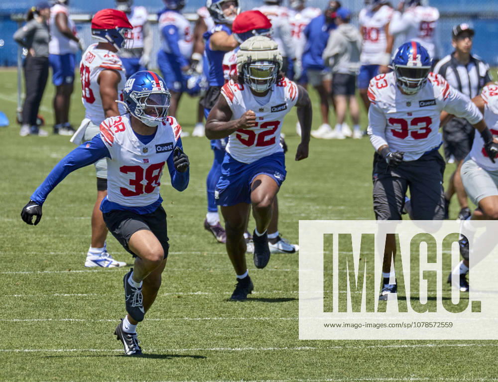 New York Giants defenders during minicamp held at the Quest Diagnostics Training Center in East Rutherford, New Jersey. CSM East Rutherford United States - ZUMAc04_ 20260616_zma_c04_016