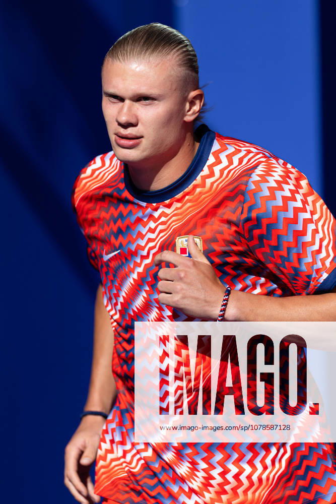 Foxborough, Massachusetts, USA; Norway forward Erling Haaland (9) emerges from the locker room ahead of a FIFA World Cup, WM, Weltmeisterschaft, Fussball 2026 Group I match between Iraq and Norway at Boston Stadium. (c) CSM - ZUMAc04_ 20260616_zma_c04_033