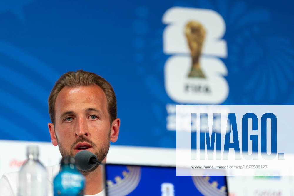 England forward HARRY KANE speaks during a press conference, PK, Pressekonferenz prior to the 2026 FIFA World Cup, WM, Weltmeisterschaft, Fussball Group L England-Croatia match at Dallas Stadium in Arlington, Texas. Arlington USA - ZUMAh193 20260616_zsp_h193_024