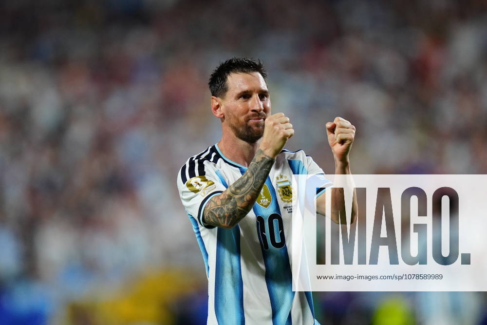 Argentina v Algeria - FIFA World Cup, WM, Weltmeisterschaft, Fussball 2026 - Group J KANSAS CITY, UNITED STATES - JUNE 16: Lionel Messi of Argentina celebrates after completing a hat-trick during the 2026 FIFA World Cup First Stage Group J match between Argentina and Algeria at Arrowhead Stadium (Kansas City Stadium) in Kansas City, Missouri, United States on June 16, 2026. Hakan Akgun Anadolu Missouri United States. Editorial use only. Please get in touch for any other usage.