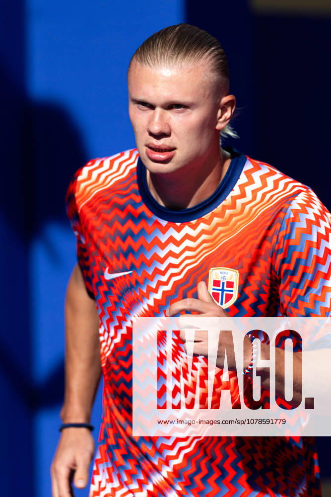 Foxborough, Massachusetts, USA; Norway forward Erling Haaland (9) runs out of the tunnel ahead of a FIFA World Cup, WM, Weltmeisterschaft, Fussball 2026 Group I match between Iraq and Norway at Boston Stadium. (c) CSM - ZUMAc04_ 20260616_zma_c04_081