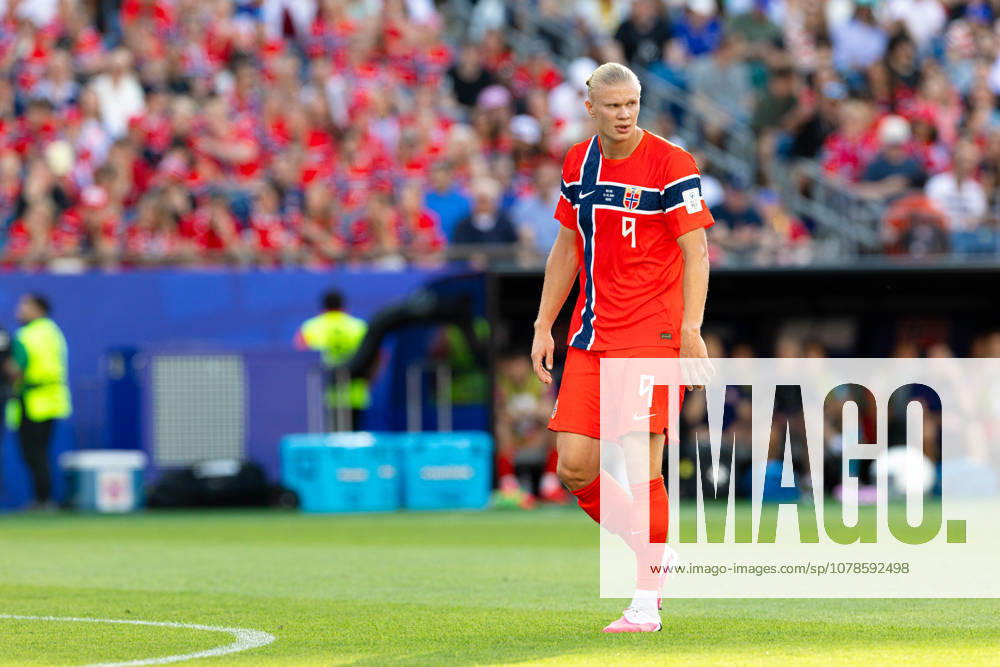 Foxborough, Massachusetts, USA; Norway forward Erling Haaland (9) in a FIFA World Cup, WM, Weltmeisterschaft, Fussball 2026 Group I match between Iraq and Norway at Boston Stadium. (c) CSM - ZUMAc04_ 20260616_zma_c04_146