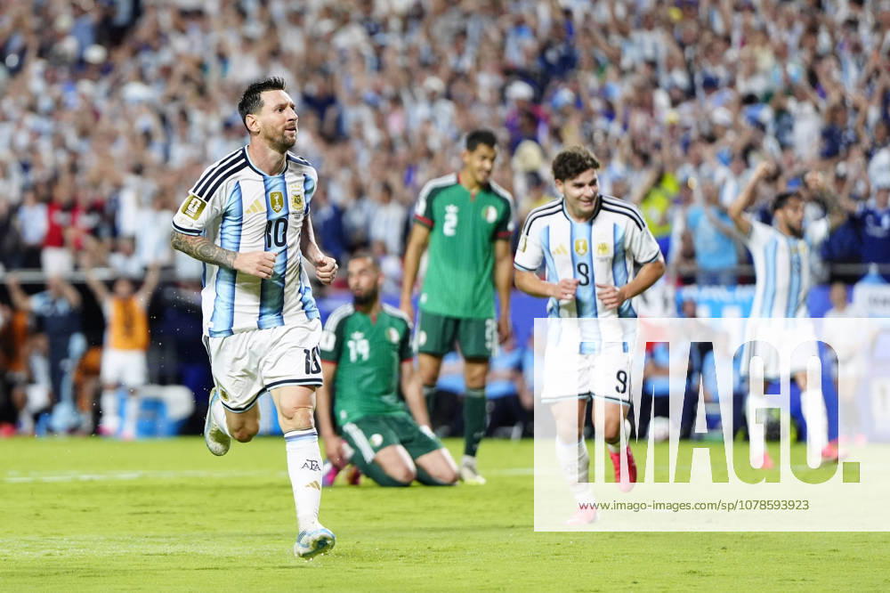 Football: 2026 World Cup Argentina s Lionel Messi (10) runs after scoring a hat-trick in the second half of a World Cup Group J football match against Algeria at Kansas City Stadium in Kansas City, Missouri, on June 16, 2026. A14AA0005619129P
