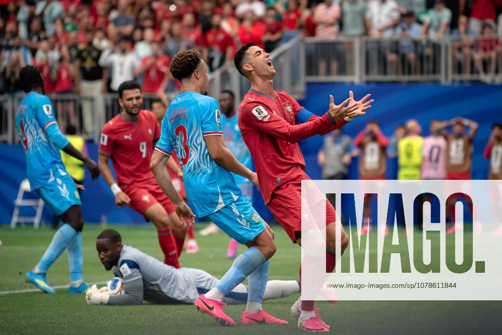 Portugal forward CRISTIANO RONALDO (7) reacts to a missed goal during the FIFA World Cup, WM, Weltmeisterschaft, Fussball 2026 Group K soccer game between Portugal and Congo DR at the Houston Stadium. Houston USA - ZUMAp213 20260617_znp_p213_023