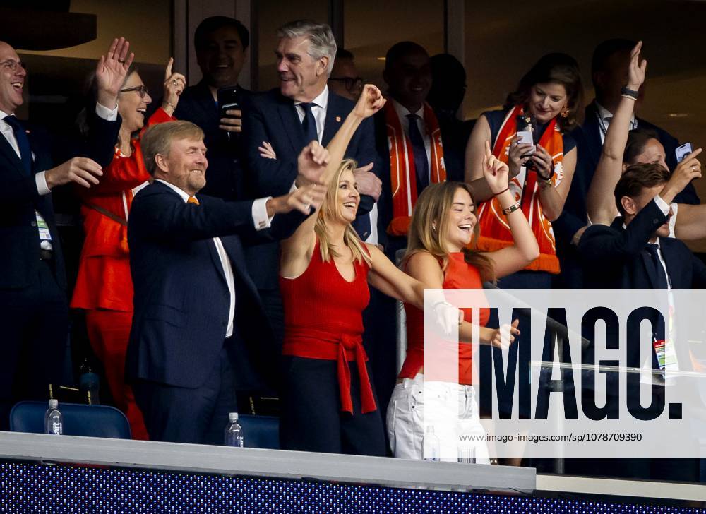 HOUSTON - (lr) King Willem-Alexander, Queen Maxima and Princess Ariane during the FIFA 2026 Group F match between the Netherlands and Sweden at Houston Stadium on June 20, 2026 in Houston, United States. KOEN VAN WEEL ANP FIFA World Cup, WM, Weltmeisterschaft, Fussball 2026 group stage 2026 ANPxSportx IVx 561561863 originalFilename: 561561863