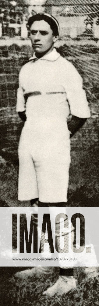 Italian football goalkeeper Mario Simoni, 1910