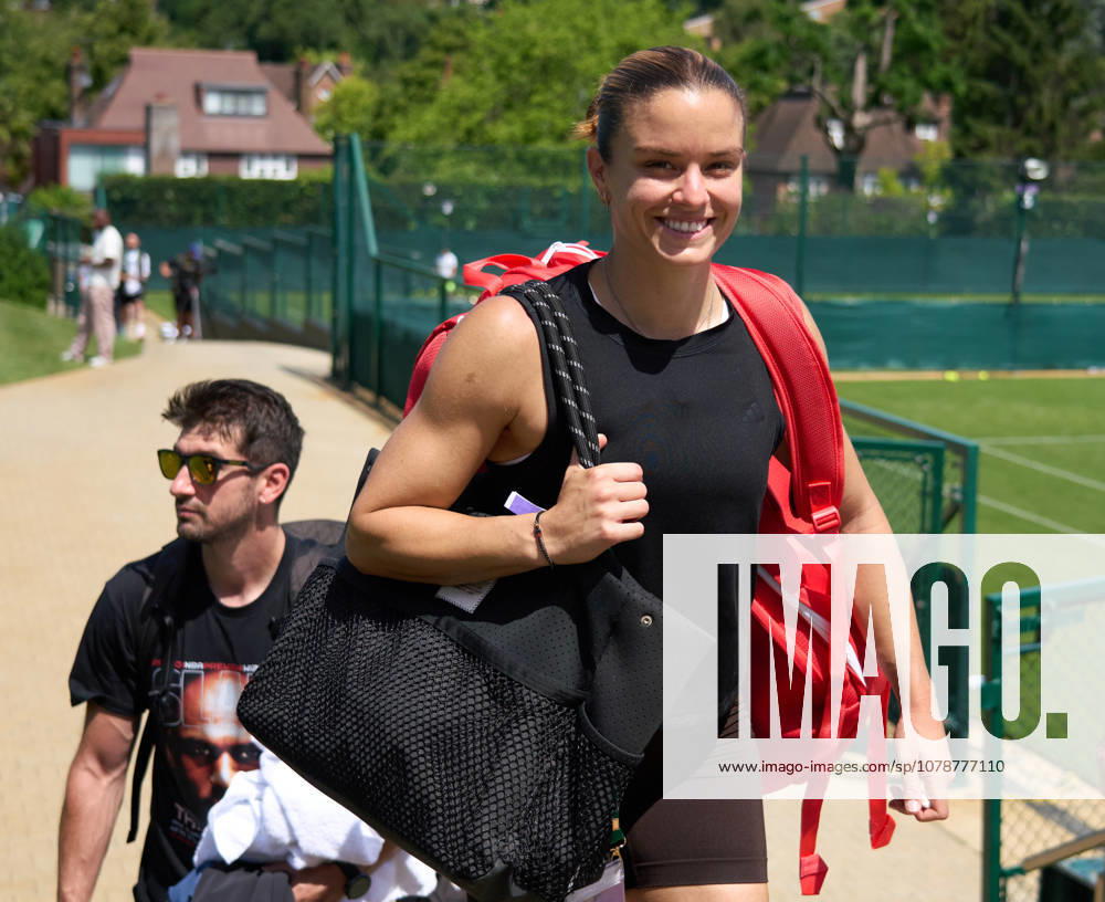 2026 Wimbledon, June 23, Practice LONDON, - JUNE 23: Maria Sakkari of Greece moves between courts during the 2026 Wimbledon, June 23, Practice at The all England club, Wimbledon on June 23, 2026 in London, GBR. London The all England club, Wimbledon GBR