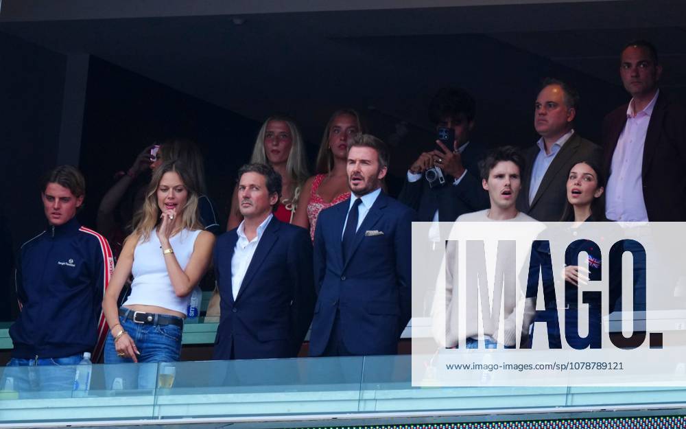 David and Cruz Beckham, with Brazilian-German girlfriend Jackie Apostel, sing the National Anthem England v Ghana, 2026 FIFA World Cup, WM, Weltmeisterschaft, Fussball Group L, Football, Boston Stadium, Foxborough, Massachusetts, USA - 23 Jun 2026Foxborough Boston Stadium Massachusetts (MA) United States of America