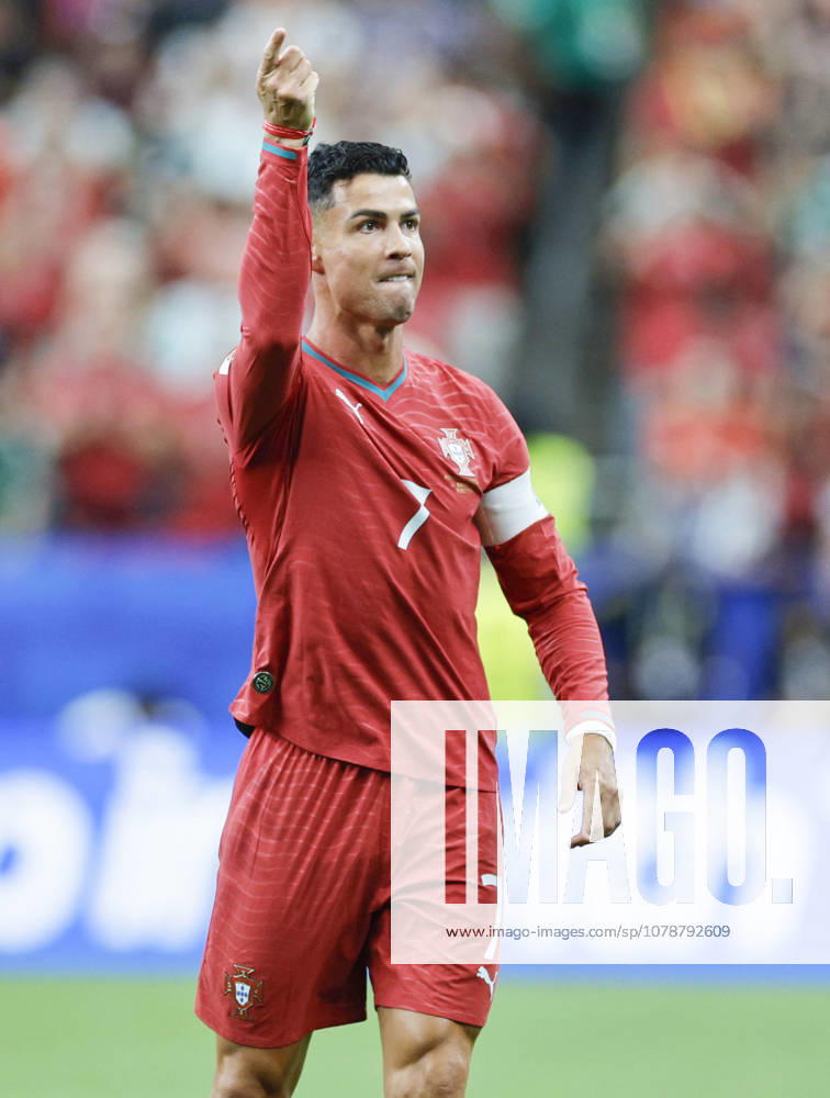 Football: 2026 World Cup Portugal s Cristiano Ronaldo scores the opening goal in the first half of a World Cup Group K football match against Uzbekistan at Houston Stadium in Houston on June 23, 2026. A14AA0005620005P