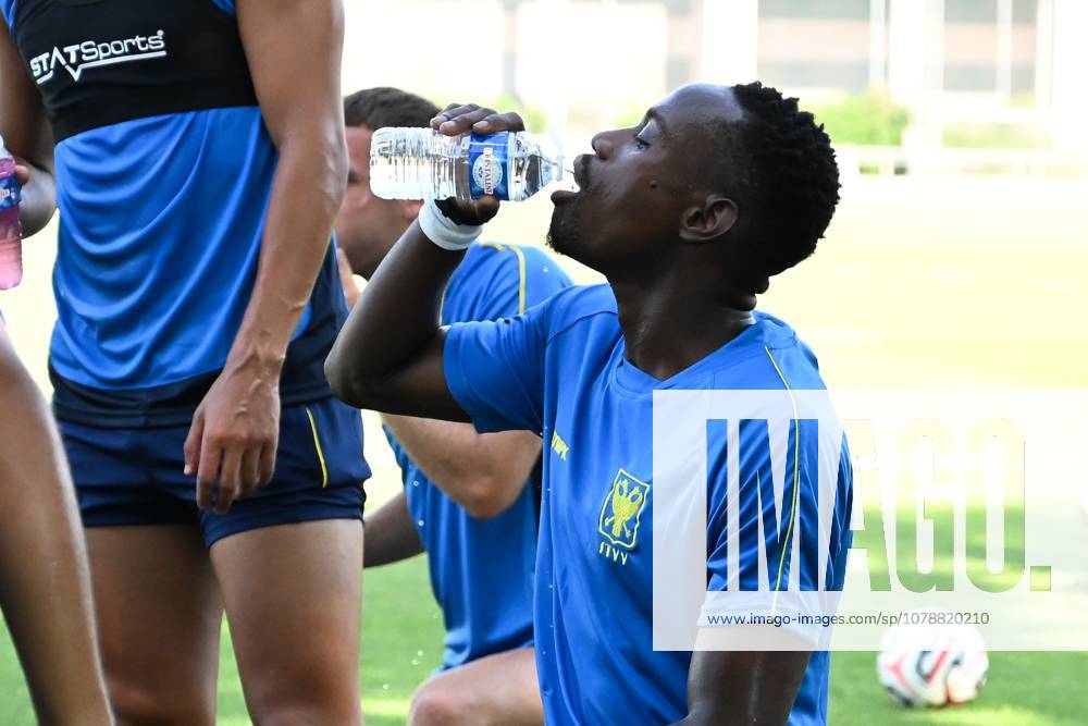 STVV s Oumar Diouf pictured during a training session of Belgian first division soccer team STVV, on Thursday 25 June 2026 in Sint-Truiden, in preparation of the upcoming 2026-2027 Belgian first division soccer season. JILLxDELSAUX x179221364x