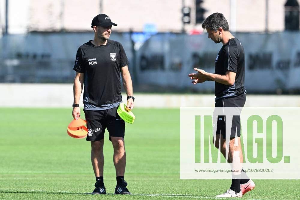 STVV s head coach Frederic De Meyer pictured during a training session of Belgian first division soccer team STVV, on Thursday 25 June 2026 in Sint-Truiden, in preparation of the upcoming 2026-2027 Belgian first division soccer season. JILLxDELSAUX x179221391x