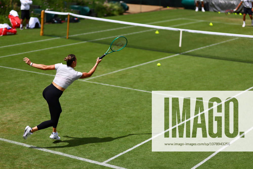 Aryna Sabalenka during practice. Wimbledon Tennis Championships, Practice and Previews, The All England Lawn Tennis and Croquet Club, London, UK - 28 Jun 2026London The All England Lawn Tennis and United Kingdom