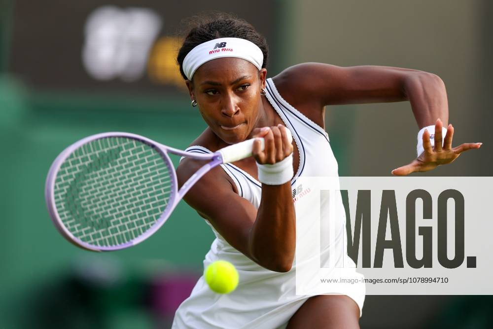 Coco Gauff during her first round match Wimbledon Tennis Championships, Day 1, The All England Lawn Tennis and Croquet Club, London, UK - 29 Jun 2026London The All England Lawn Tennis and United Kingdom