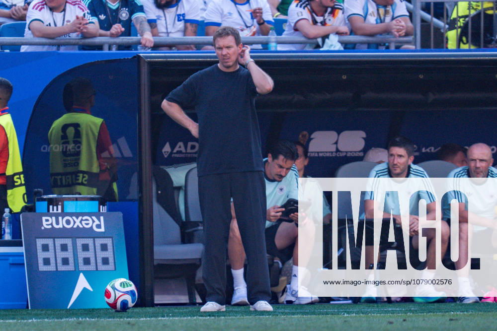 2026 FIFA World Cup, Round of 32, Germany vs. Paraguay, June 29, 2026, Boston Stadium Julian Nagelsmann Germany dissatisfied, unhappy, sad, angry, disappointed