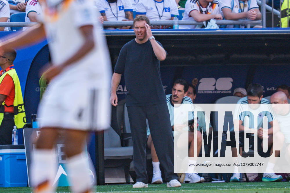 2026 FIFA World Cup, Round of 32, Germany vs. Paraguay, June 29, 2026, Boston Stadium Julian Nagelsmann Germany dissatisfied, unhappy, sad, angry, disappointed
