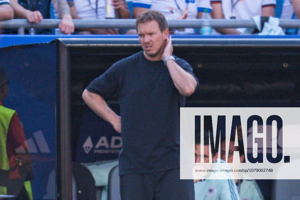 2026 FIFA World Cup, Round of 32, Germany vs. Paraguay, June 29, 2026, Boston Stadium Julian Nagelsmann Germany dissatisfied, unhappy, sad, angry, disappointed