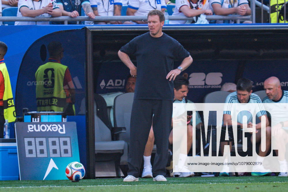 2026 FIFA World Cup, Round of 32, Germany vs. Paraguay, June 29, 2026, Boston Stadium Julian Nagelsmann Germany dissatisfied, unhappy, sad, angry, disappointed