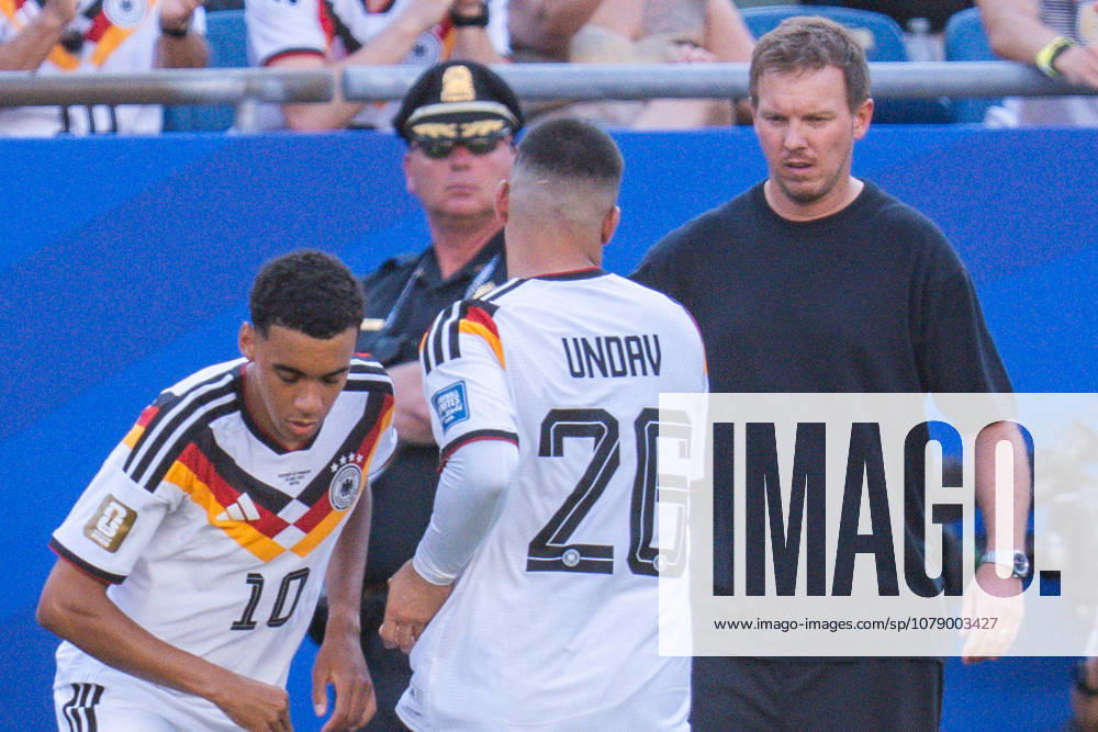 2026 FIFA World Cup, Round of 32, Germany vs. Paraguay, June 29, 2026, Boston Stadium Julian Nagelsmann (Germany) Jamal Musiala (Germany) Deniz Undav (Germany)