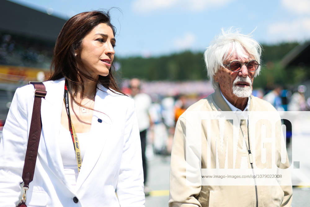 Bernie Ecclestone (GBR), former CEO of the Formula One Group, and Fabian Ecclestone during the 2026 Formula 1 Austrian Grand Prix, the 8th round of the 2026 Formula One World Championship, held June 26–28, 2026, at the Red Bull Ring in Spielberg, Austria. Photo: DPPI, Spielberg, Austria