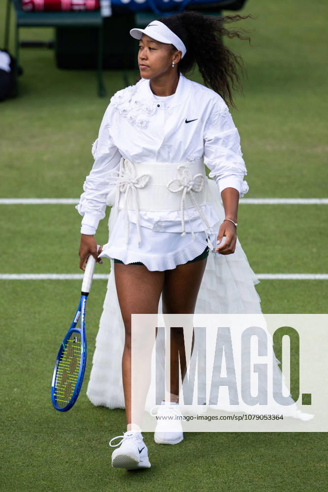 Naomi Osaka of Japan ahead of a second-round women s singles match on Day 3 of Wimbledon on July 1, 2026, in London. Photo by Jesper Zerman. BILDBYRAN code JZ JZ0745 tennis wimbledon 3 bbeng