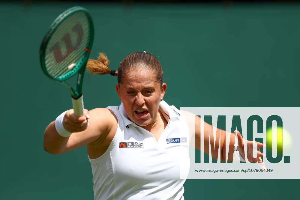 Jelena Ostapenko during her second round match Wimbledon Tennis Championships, Day 3, The All England Lawn Tennis and Croquet Club, London, UK - 01 Jul 2026London The All England Lawn Tennis and United Kingdom