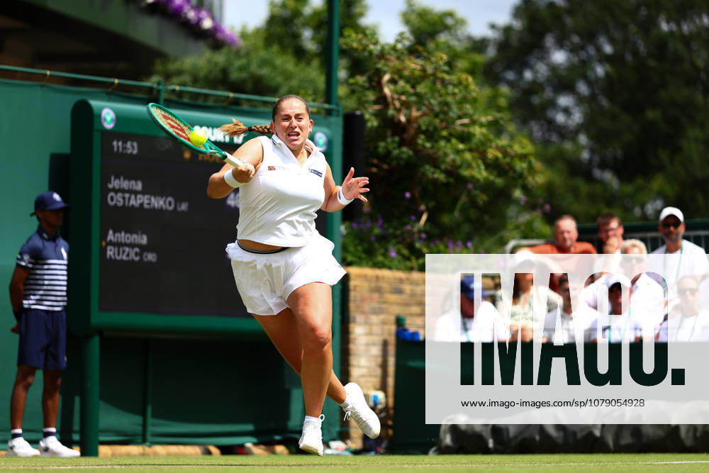Jelena Ostapenko during her second round match Wimbledon Tennis Championships, Day 3, The All England Lawn Tennis and Croquet Club, London, UK - 01 Jul 2026London The All England Lawn Tennis and United Kingdom